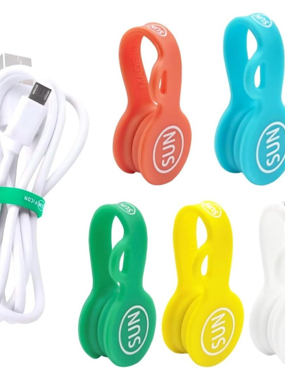 Cable Cord Organizer Magnetic Cord Organizers Twist Ties Magnet Clips Cord Wrap